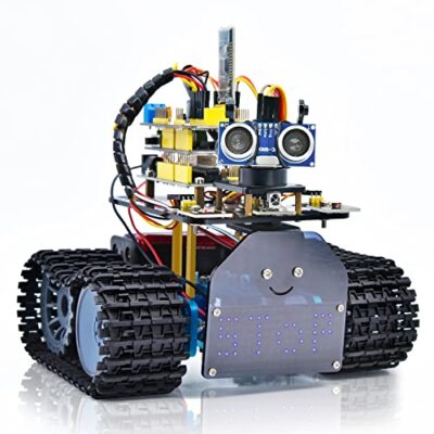 Mini Tank Robot V2 Smart Car Kit for Arduino, IR Infrared and App Remote Cont...