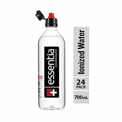 Essentia Water 23.67 Fl Oz 24 Pack Ionized Alkaline 9.5 PH or Purified Drinking