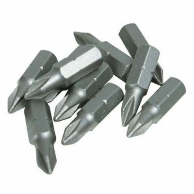 Phillips #2 Screwdriver Bit 1'' Long PH2 Insert Bit Cr-V (Pack of 10-25-50-100)
