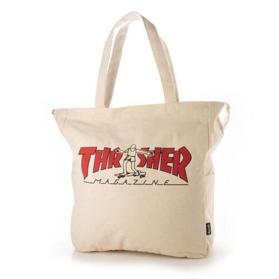 Thrasher Japan Canvas 2 Way Tote Bag (White) Size: L