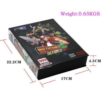 SNK NEO GEO AES 161 in 1 Arcade JAMMA Multi Cartridge Game Cartridge Console V3