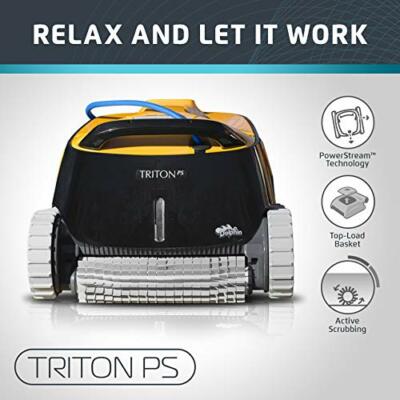 Dolphin Triton Robotic Pool Cleaner with Power Stream With Swivel