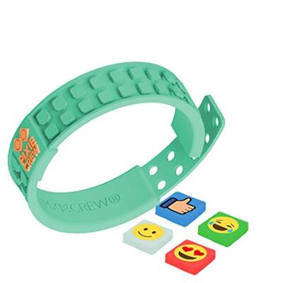 PIXIE CREW Pixels Decorated Adjustable Friendship Wristband - Turquoise