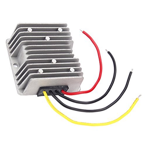 Silver Gray Dampproof DC12V Step Up to 24V 240W 10A Car Power Converter Adaptor