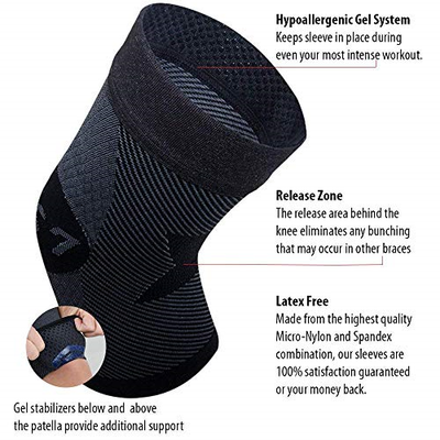OS1st KS7 Knee Brace Two Sleeves stabilizes The Patella, Provides Injury and &