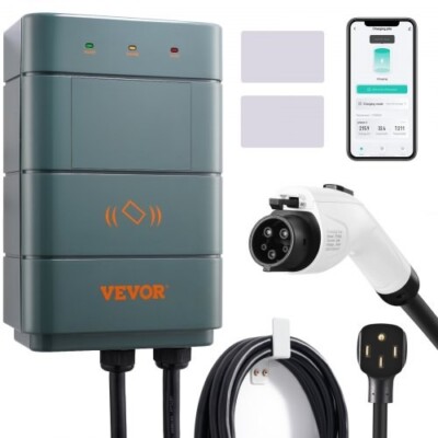 VEVOR Level 2 EV Charging Station 40A Home Electric Vehicle Charger NEMA14-50 