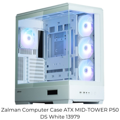 Zalman Computer Case ATX MID-TOWER P50 DS White 13979