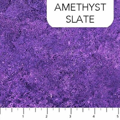 Stonehenge Gradations By Northcott - Amethyst Slate Stone Texture #39301-85