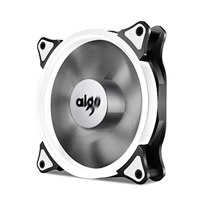 Pack of 5 Aigo Halo LED Ring Fan 120mm 12cm Sleeve Bearing 120mm LED Silent Fan