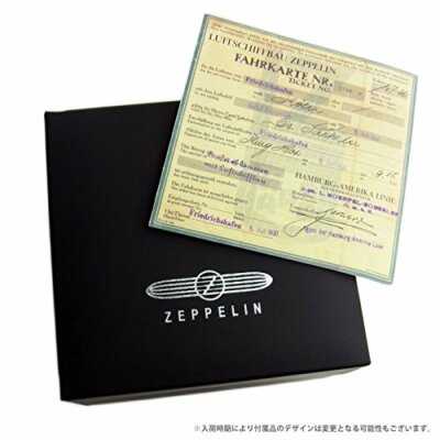 Pre-owned Zeppelin Watch 7038-1 Hindenburg Quartz 40 Mm Leather Belt From Japan
