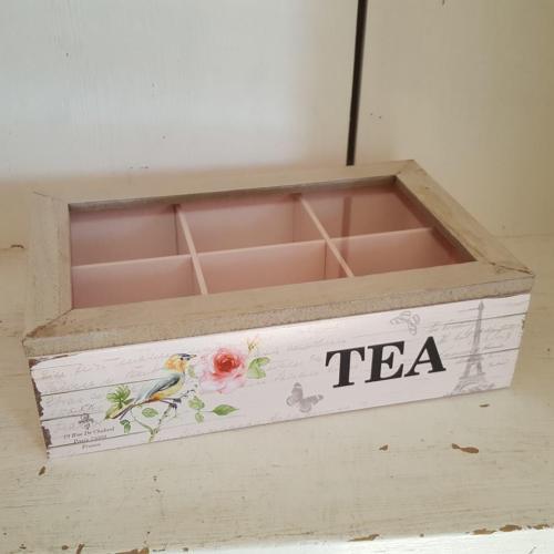 Wooden French Country Decorative Storage Boxes with Lid