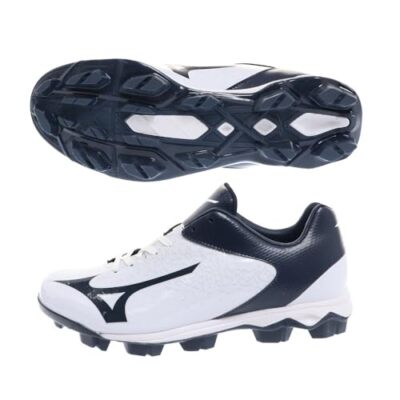 Mizuno baseball softball spike WAVE SELECT 9 11GP1922 White Navy 28.5cm US10.5