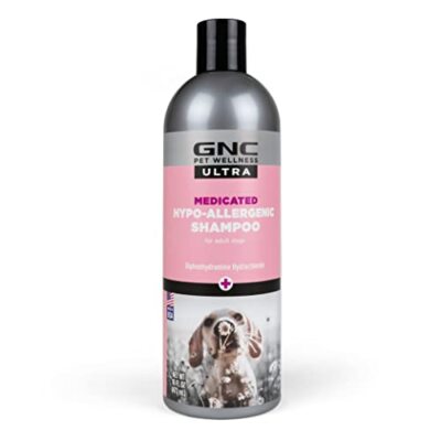 Medicated Shampoo Dog For Mange Mites Scabies Ticks Skin Care Hypo-Allegenic