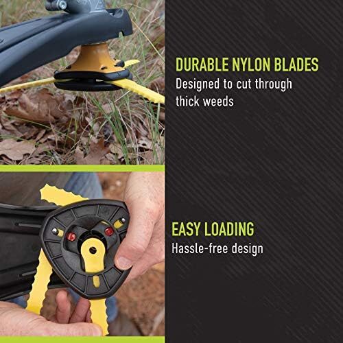 Replacement Push And Load Trimmer Blade Nylon WEED EATER WACKER BLADES 12 PACK