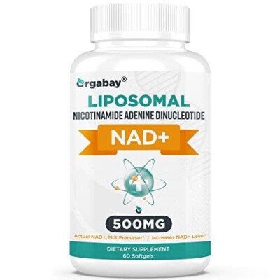 Orgabay Liposomal NAD+ 500 mg Supplement High Absorption Boost NAD+ with TMG 2