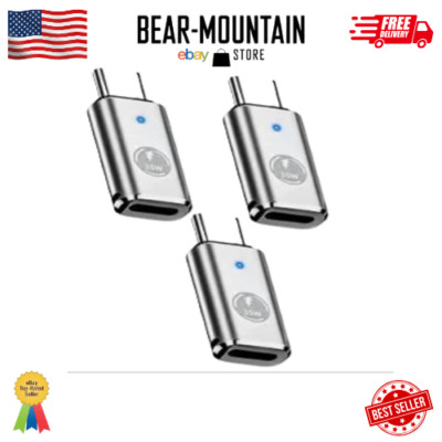 Apple MFi Certified Lightning Female to USB-C Male Adapter Stuffcool 3Pack Li...