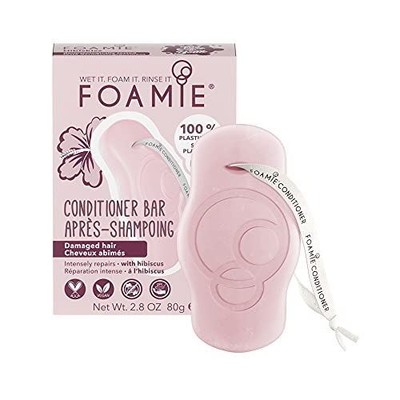 FOAMIE Conditioner Bar, Hibiscus for Damaged Hair