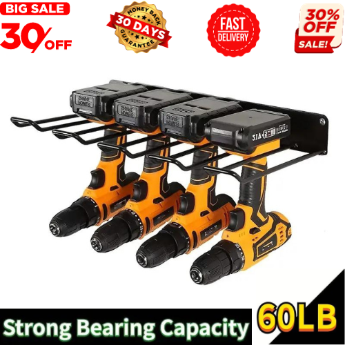 1pc Wall-mounted Utility Rack Power Tool Organizer Heavy Dut