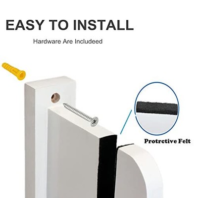 BiJun Skateboard Wall Mount Longboard Hanger Skateboard Display Rack for Fits...