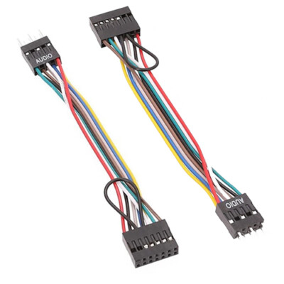 2x HD Audio 13Pin Female to 9Pin Male ATX Converter Cable For Lenovo Motherboard