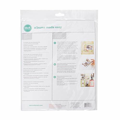 8.5 x 11-inch 3-Ring Album Page Protectors by We R Memory Keepers | 10 pack