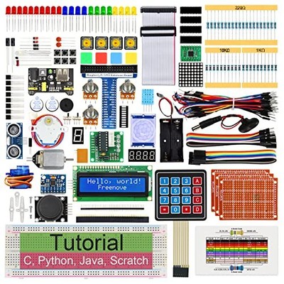 Ultimate Raspberry Pi Starter Kit - 558-Page Tutorial, Python, C, Java, Scrat...