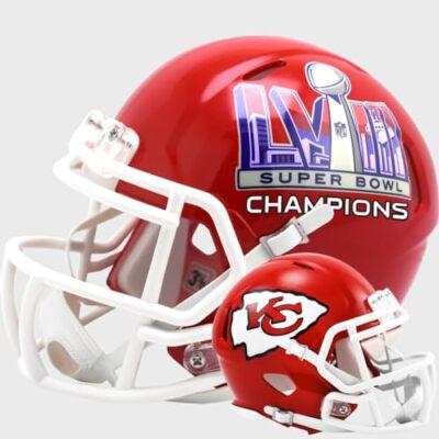 Kansas City Chiefs Super Bowl LVIII Champions Riddell Speed Mini Football Helmet
