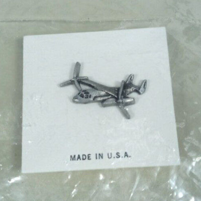 Vintage Bell Helicopter Boeing V-2 Osprey Lapel Pin Made in USA