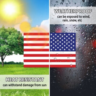 Magnet Me Up American Flag Car Magnet Decal -4x6 Opposing Heavy Duty for Car Tru