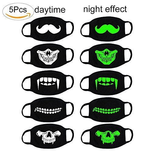Cotton Halloween Mouth Costume Masks & Eye Masks