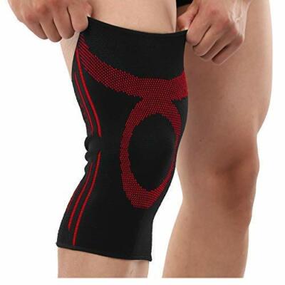 Aceso Compression Knee Brace Knee Sleeve Support Sports Injury L Large Blue 
