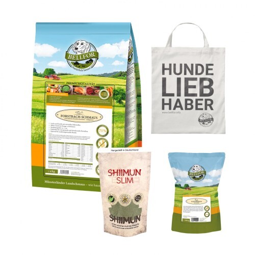 Bellfor Sparset mit Forstbach-Schmaus Trockenfutter für übergewichtige, große Hu