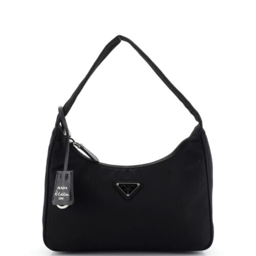 Prada Re-Edition 2000 Hobo Crystal Embellished Satin Mini Prada Re-Edition 2000 Hobo Crystal Embellished Satin Mini