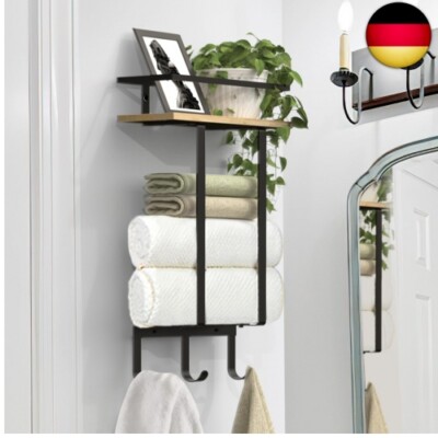 5-teiliges Badezimmer-Set Aus Edelstahl SUS304 – Handtuchstange 50 Cm, Haken, Halter, Toilettenpapierhalter