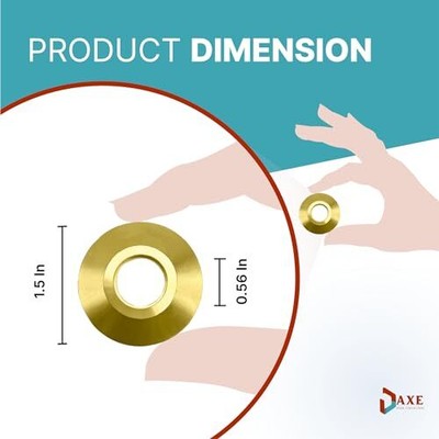 Axe | Pool Safety Cover Brass Beauty Collar Disc Ring | Flange Gold 