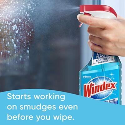 Windex Glass and Window Cleaner Spray Bottle, Bottle Made from 100%