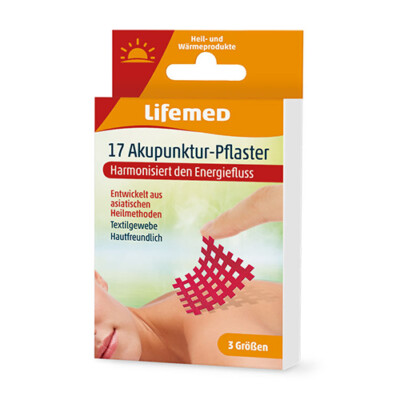 Lifemed Akupunktur-Pflaster farbig sortiert 3 Größen 17 Stück 1 Stück