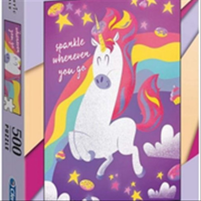 Puzzle 500 elementów. Fantastyczne zwierzęta. Jednorożec