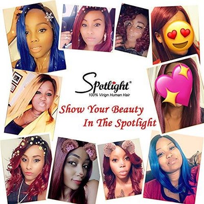 Straight Human Hair Wigs With Bangs Ombre Brown Color 130% Density None Lace ...