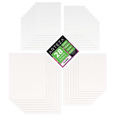 Arteza Painting Canvas Panels Multi Pack, 9x12