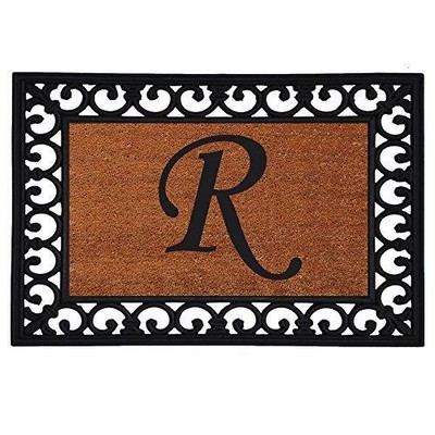 Calloway Mills 180041925R Monogram Insert Doormat 19'' x 25'' (Letter R)