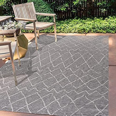 Smb114a4 Madaba Moroccan Trellis Indoor Outdoor Area Rug Bohemian Coastal Medite