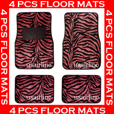 Truck Best Quality Aaa Suv 4 Pcs Red Skull Floor Mats For Car