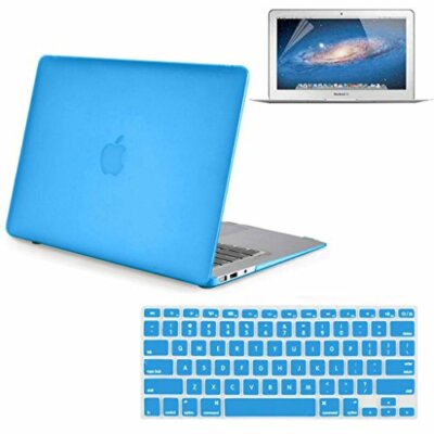 HWER 3 in 1 set Matte Surface Hard Shell Clip Snap-on Case for Apple Macbook Air