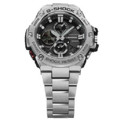 Pre-owned Casio International Warranty Gst-b100d-1ajf G-steel Bluetooth Chronograph Men's Watch