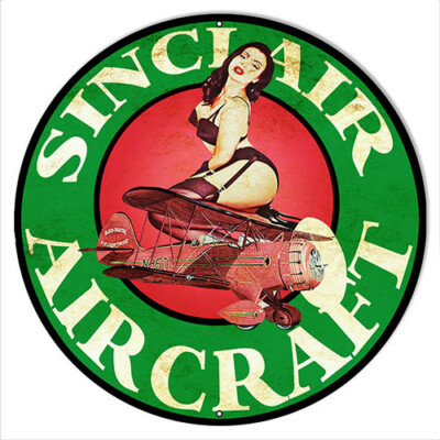 Sinclair Air Craft Reproduction Vintage Metal Sign