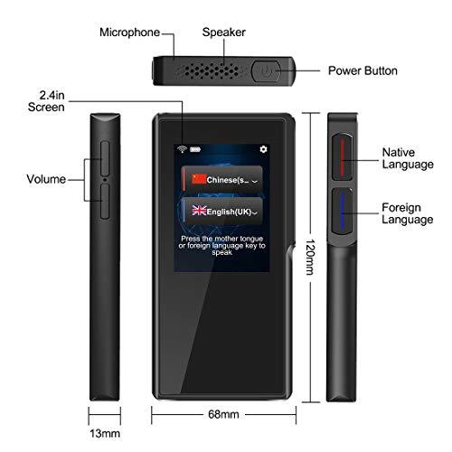 Smart Voice Translator Device 2.4 Inch High Definition Support 70 Languages