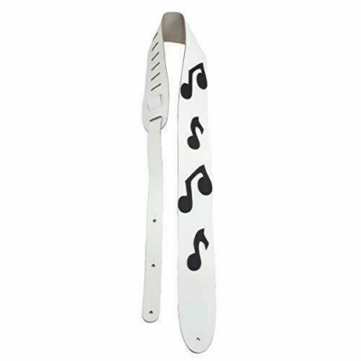 Perri's Leathers Ltd. Music Note Guitar Strap, 2.5" Wide Lea