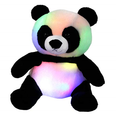 WEWILL LED Panda Stuffed Animal Glow Soft Plush Toys Light u