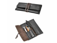 Pencil Holder Bag Fountain Pen Case Roll Up Soft Wrap Bag for Pencil Holder
